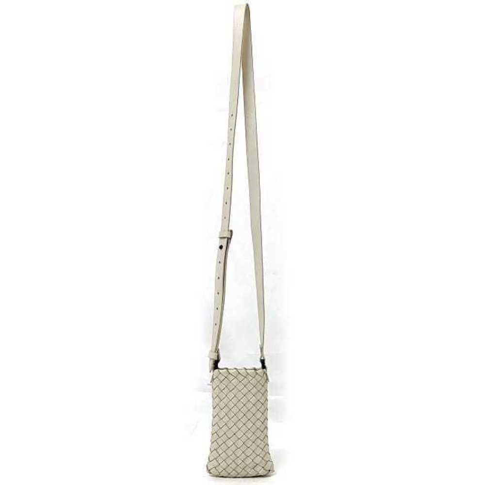 Bottega Veneta smartphones woven White Bag Intrecciato Beige pochette - Picture 4 of 9